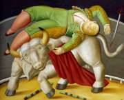 La cornada, 1988.  Fernando Botero.jpg